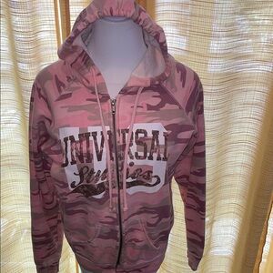 Universal Pink Camouflage Hooded Jacket | S